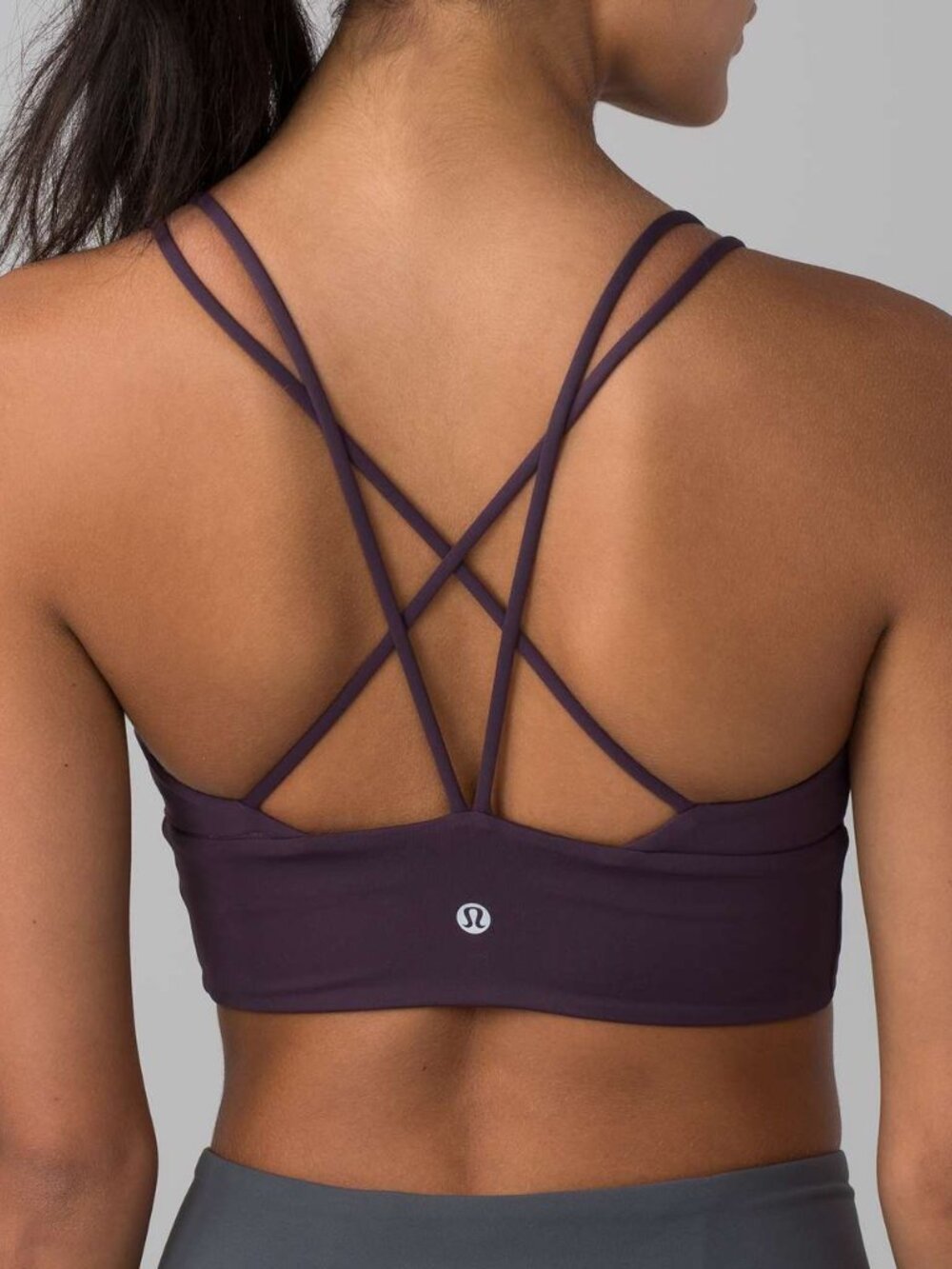 Lululemon Pushing Limits Bra Sz 8 Blackcurrent NEW! - Picture 2 of 8